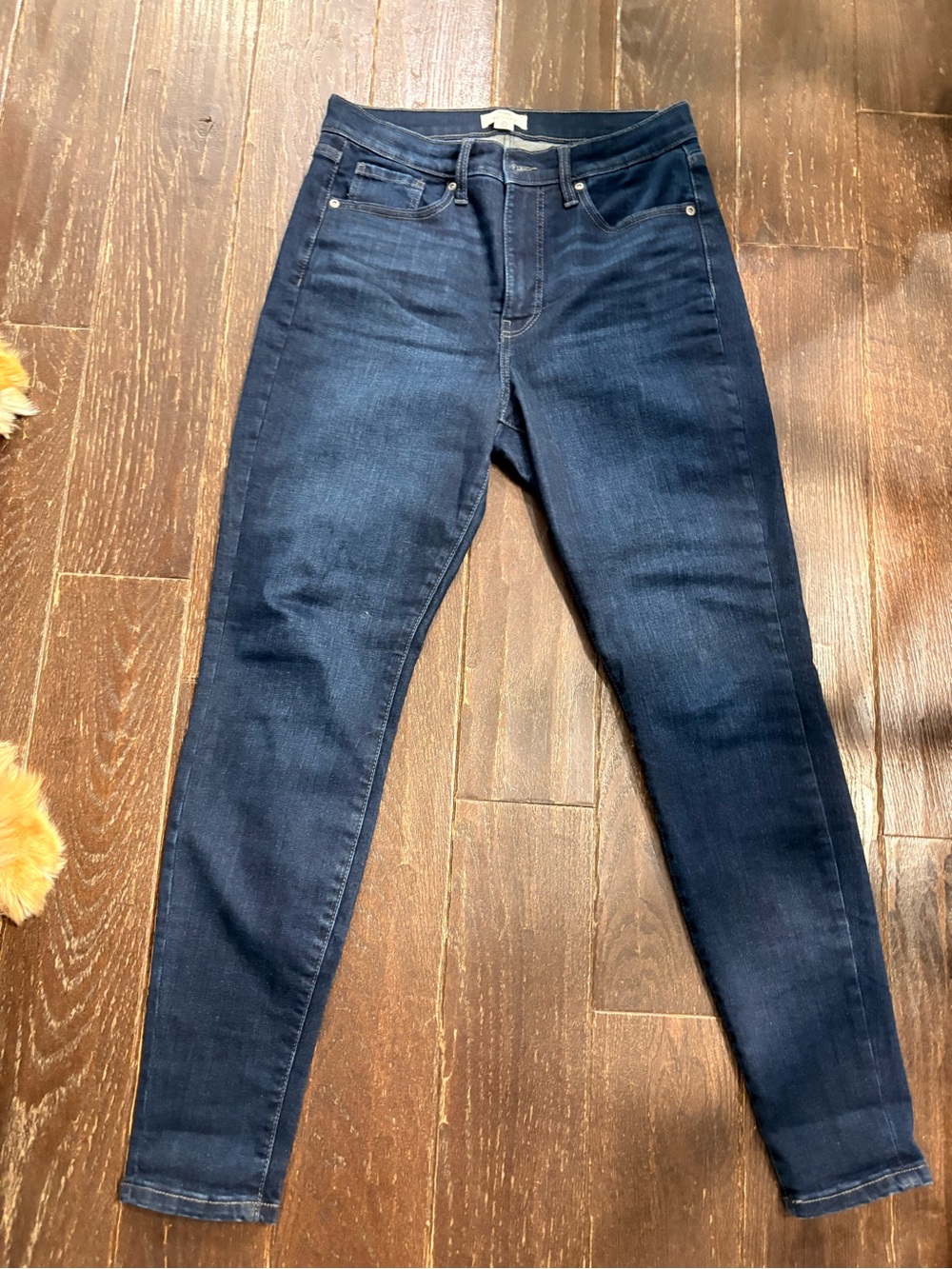 Dark Blue Women's High-Rise Skinny Jeans